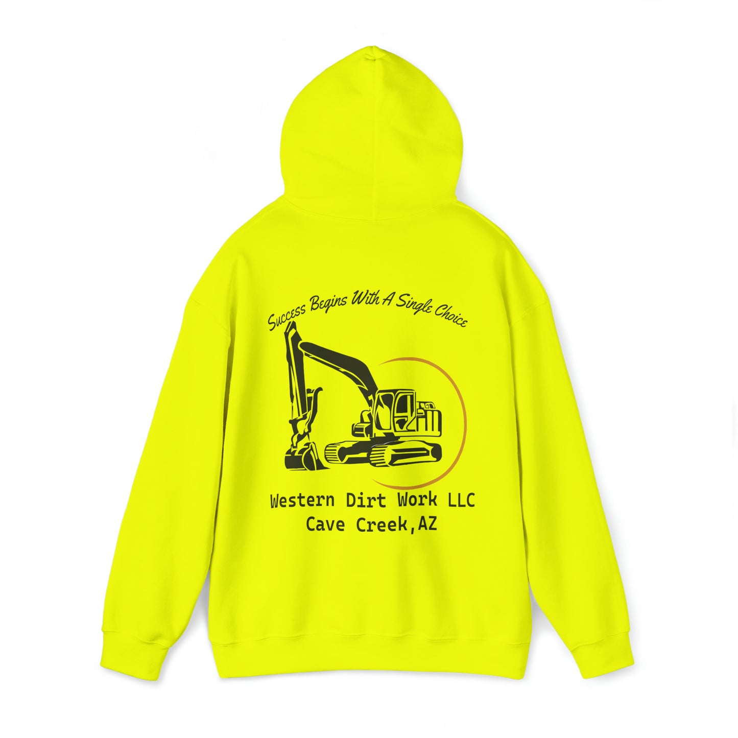 Western Dirt Work High Viz Hooded Sweatshirt