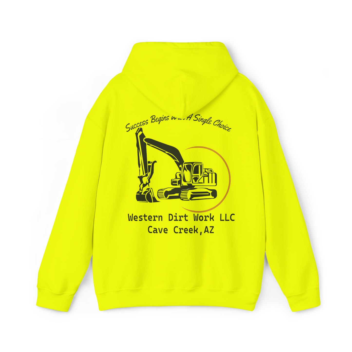 Western Dirt Work High Viz Hooded Sweatshirt