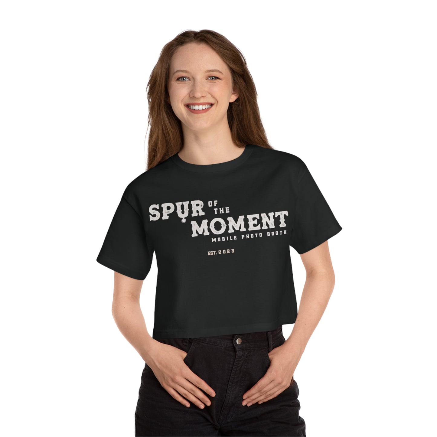 Spur of the Moment Photo Booth Cropped T-Shirt