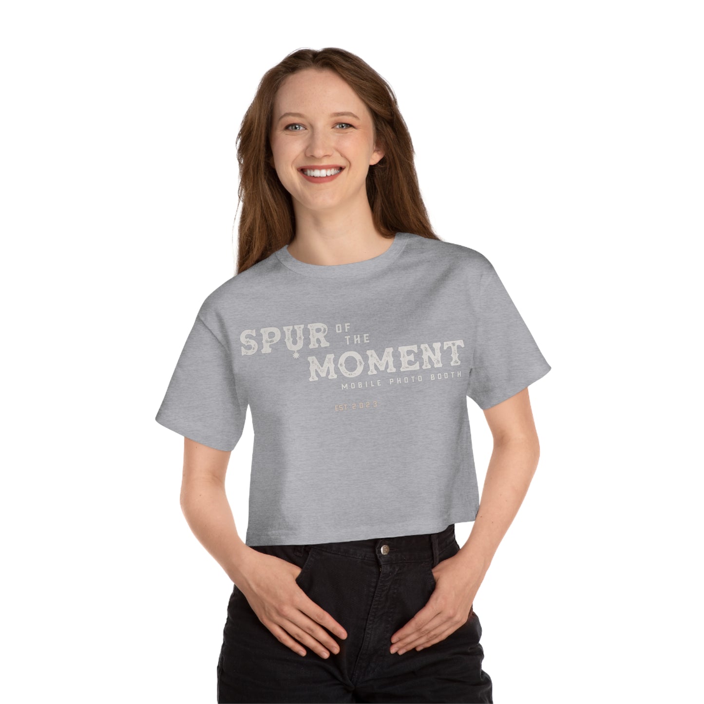 Spur of the Moment Photo Booth Cropped T-Shirt