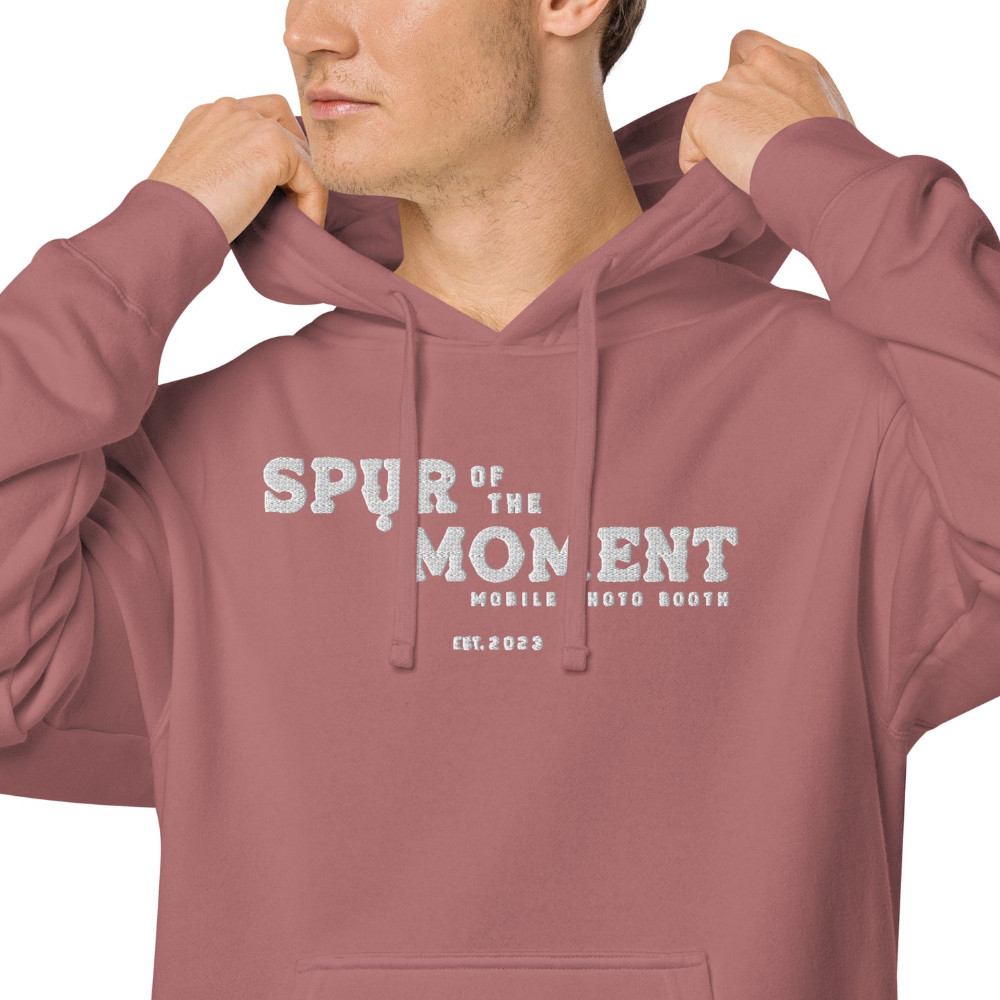 Spur of the Moment Embroidered Hoodie