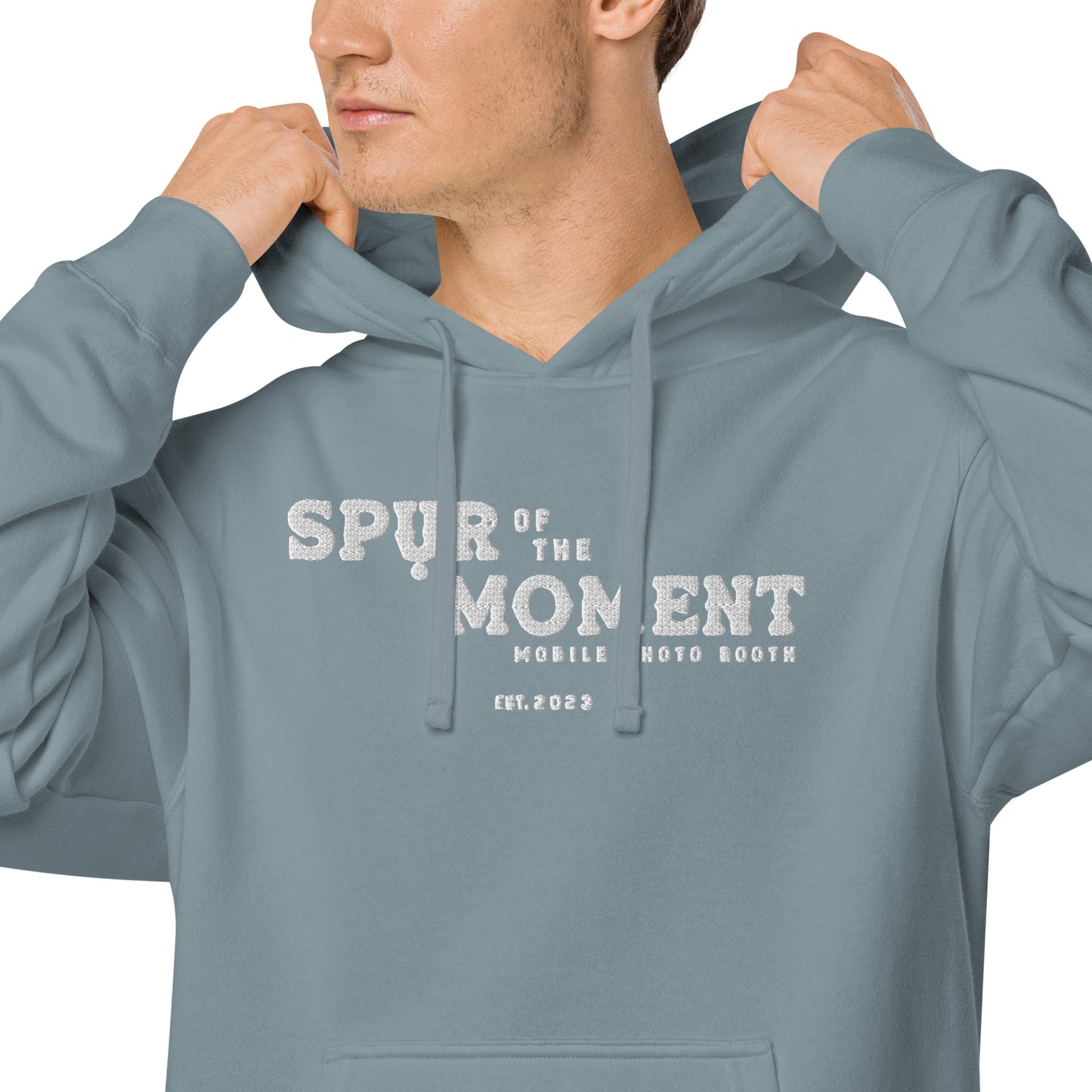 Spur of the Moment Embroidered Hoodie