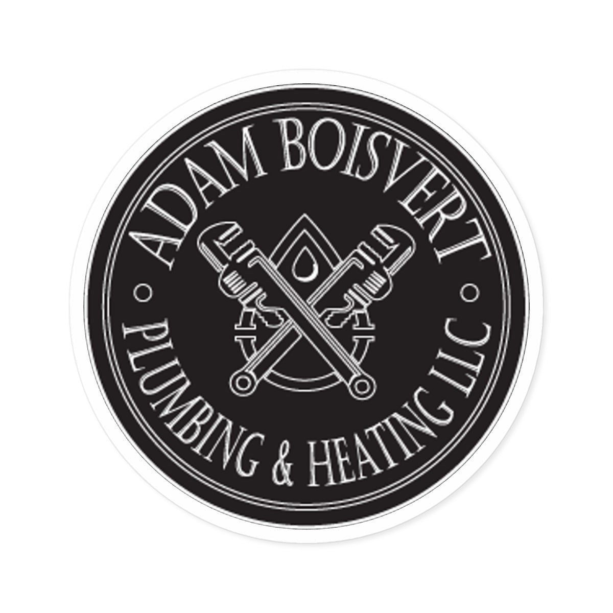 Boisvert Plumbing Round Stickers, Indoor\Outdoor