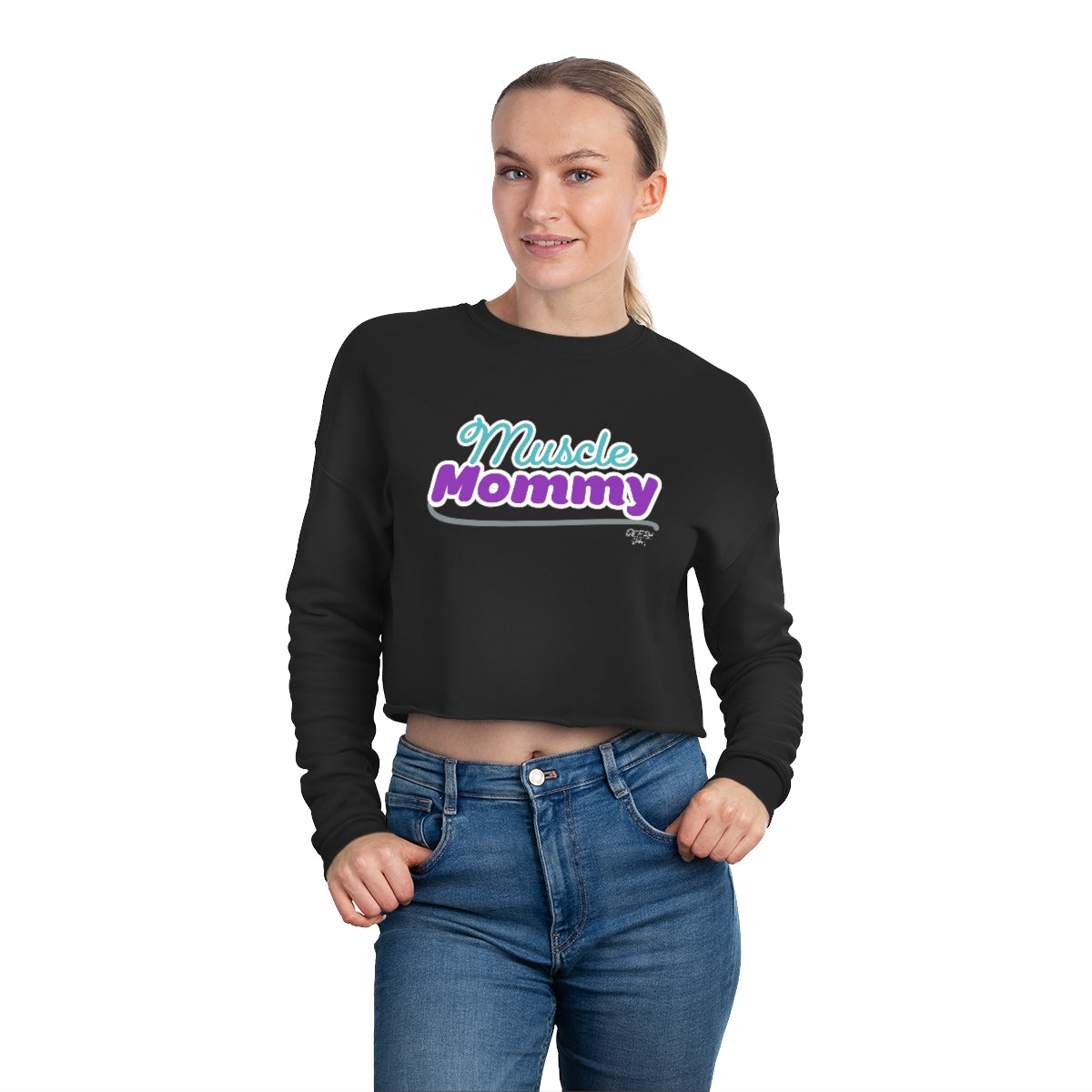 Muscle Mommy Women's Cropped Sweatshirt