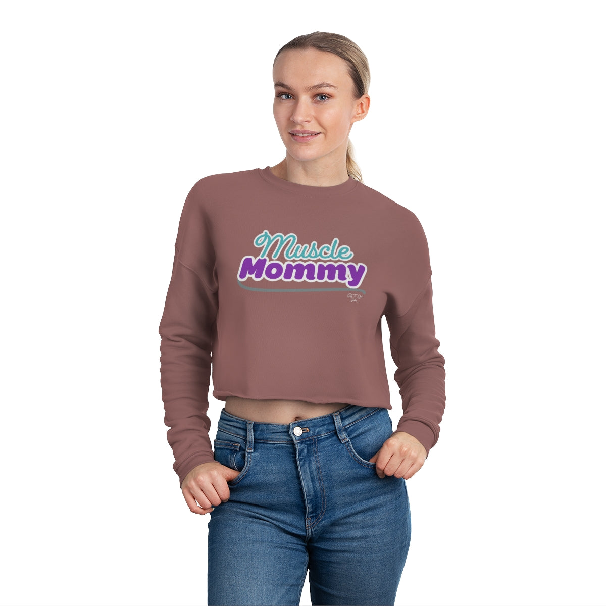 Muscle Mommy Women's Cropped Sweatshirt