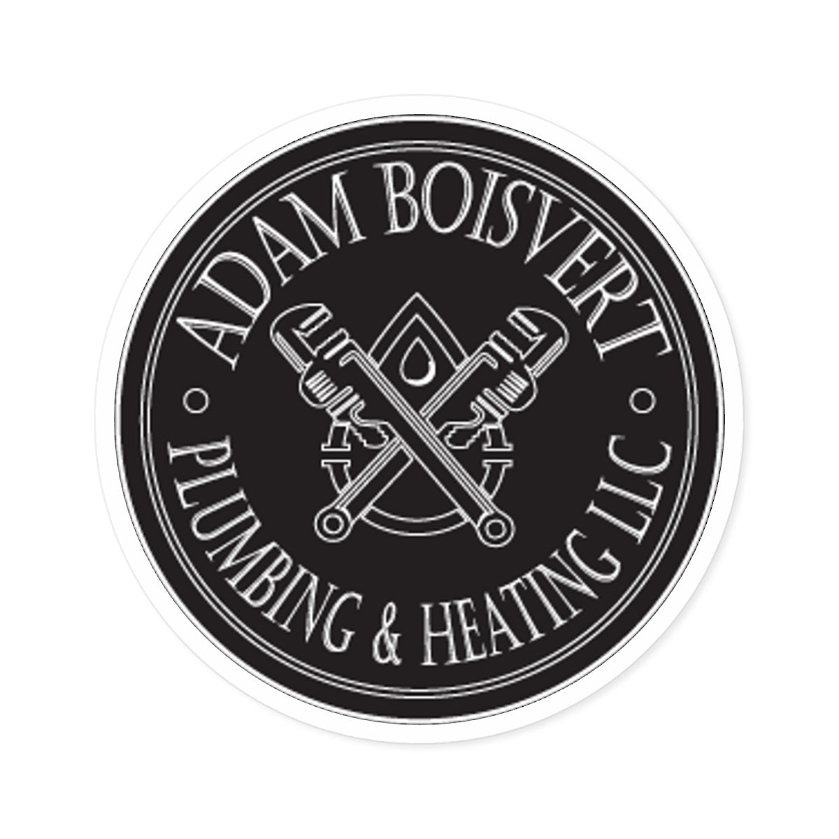 Boisvert Plumbing Round Stickers, Indoor\Outdoor