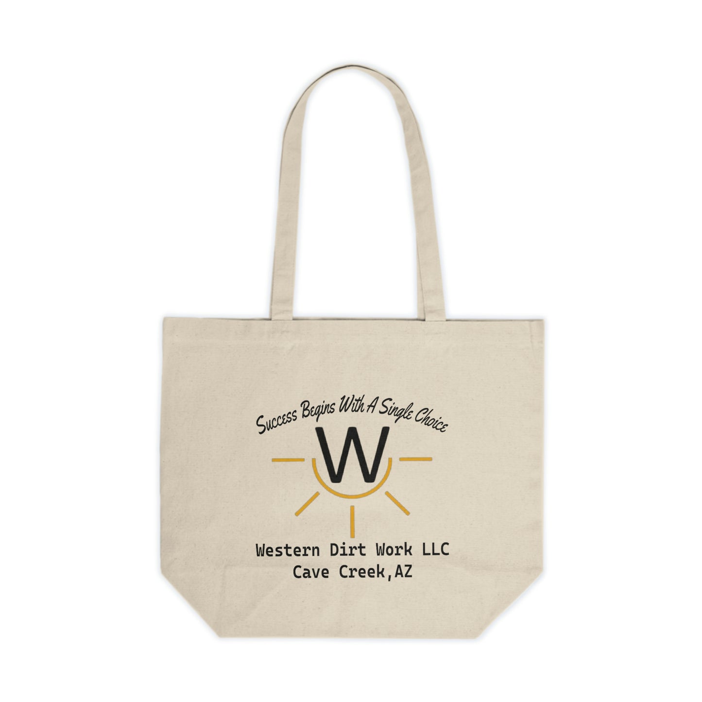 Western Dirt Work Canvas Tote Bag