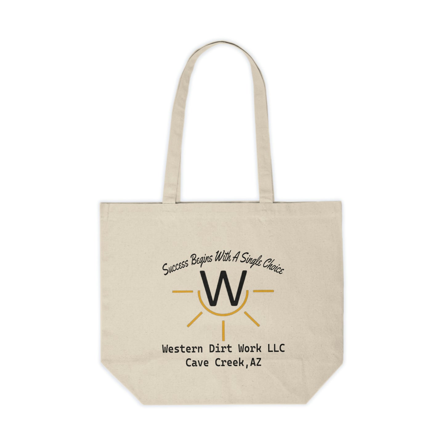 Western Dirt Work Canvas Tote Bag