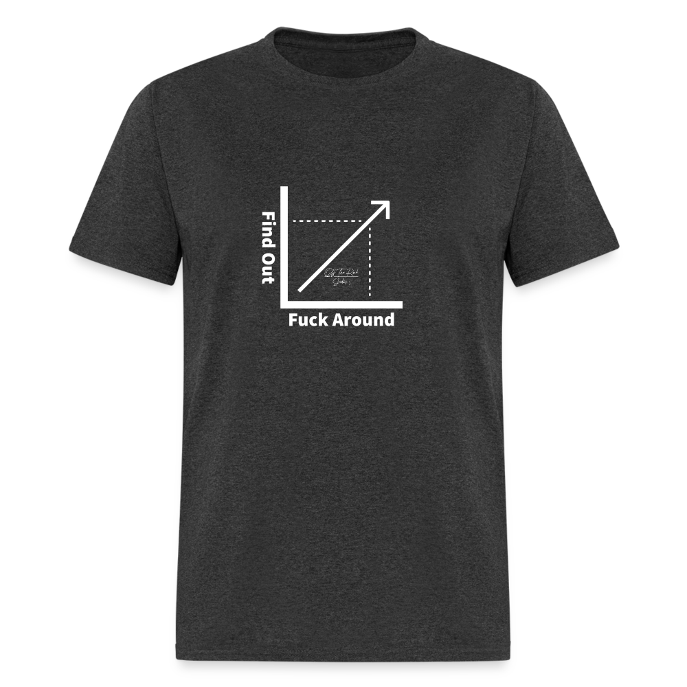 F*ck Around & Find Out T Shirt - heather black