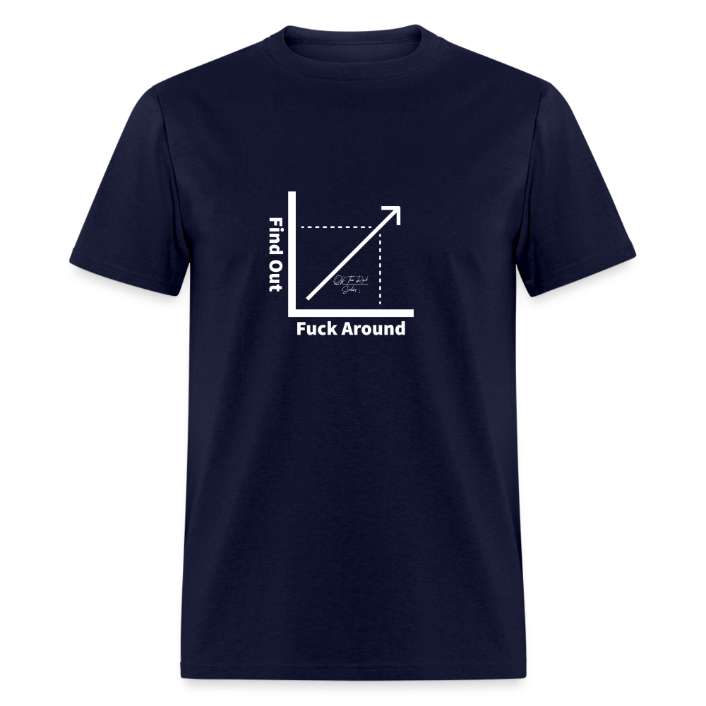 F*ck Around & Find Out T Shirt - navy