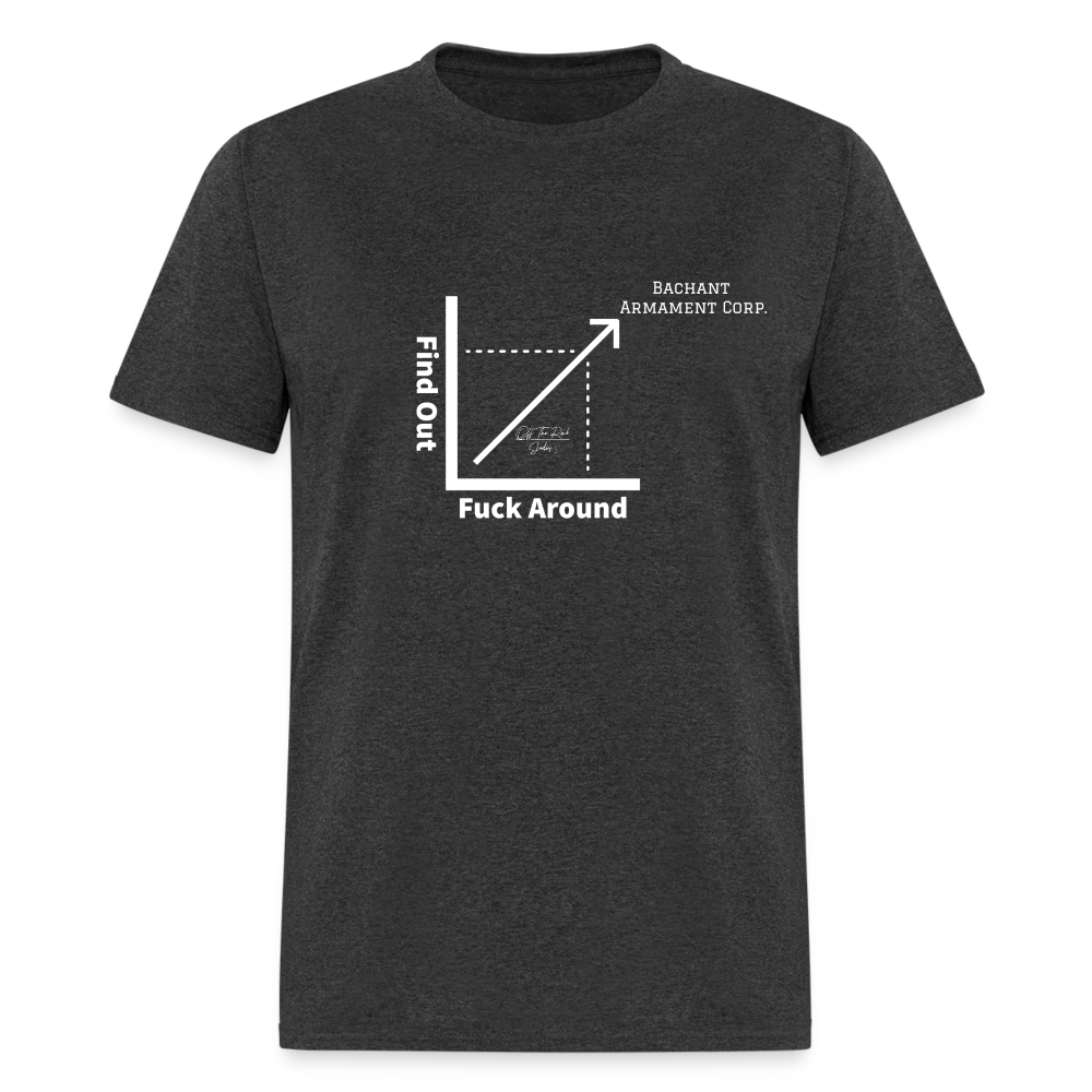 BAC F*ck Around & Find Out T Shirt - heather black