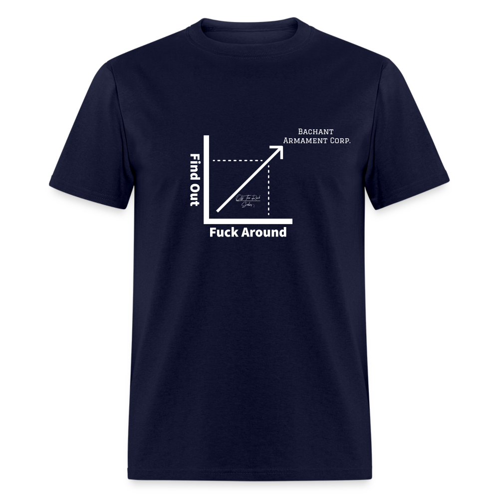 BAC F*ck Around & Find Out T Shirt - navy