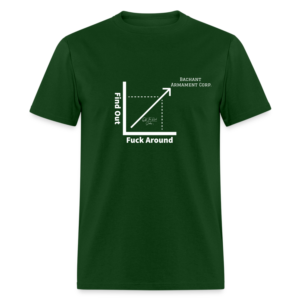 BAC F*ck Around & Find Out T Shirt - forest green