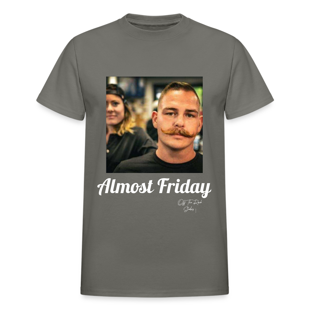 Almost Friday The Mustache - charcoal