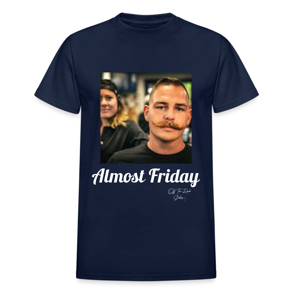 Almost Friday The Mustache - navy